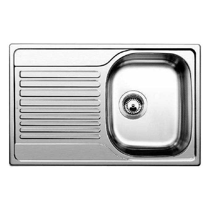 Blanco 1318615 Tipo 45 S Compact Lavello Acciaio Inox da Incasso Gocciolatoio a Sinistra 1 Vasca  78x50cm