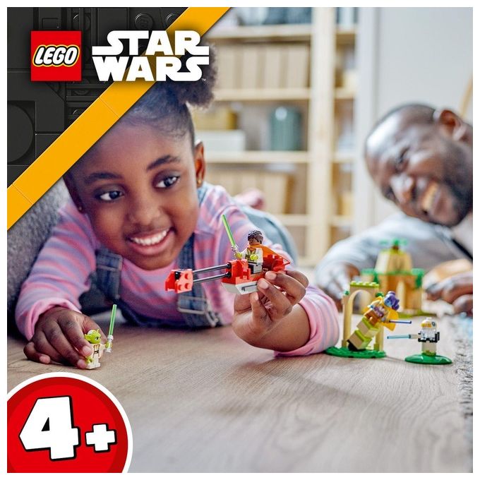 LEGO Star Wars 75358 – Tempio Jedi su Tenoo, Set da Costruzione 124 Pezzi con Maestro Yoda, Lys Solay, Kai Brightstar, Droide T-10 e Speeder Bike, Eta' 4+