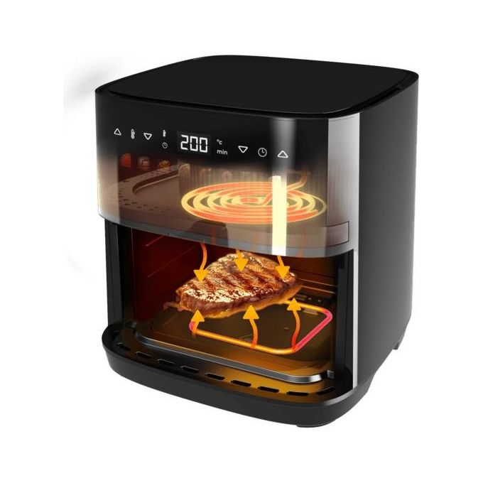 Cecotec Cecofryegrill Duoheat 8000 Friggitrice Ad Aria 8 Litri 2200W Nero