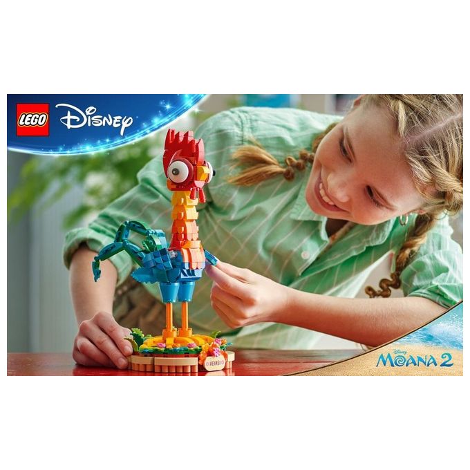 LEGO Heihei ǀ Disney dal Film Vaiana 2 Modello di Animale da Costruire con Parti Snodabili e Espositore Giochi per Bambini e Bambine da 9 Anni in su Idea Regalo di Compleanno da Collezione 43272