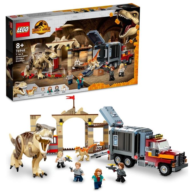 LEGO Jurassic World la Fuga del T.Rex e dell'Atrociraptor