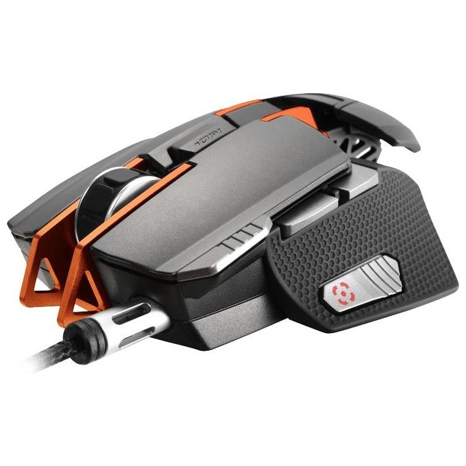 Cougar Mouse da Gioco Laser 700M Superior Ambidestro 8200 Dpi 1000 Hz Ottico Sensor Avago Adns-9800 USB Led Interruttori Omron Nero