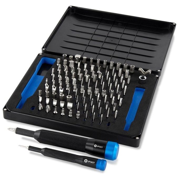 IFixit Manta Precision Bit Set Kit di Punte con 2 Cacciaviti e 112 Inserti