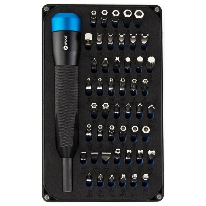 IFixit Mahi Precision Bit Set Kit di 48 Punte 1-4'' e Cacciavite di Precisione
