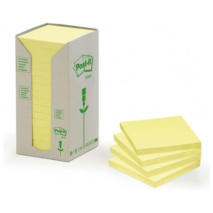 3m Post-it Cf16post-it Ricicl 654-1t Giallo