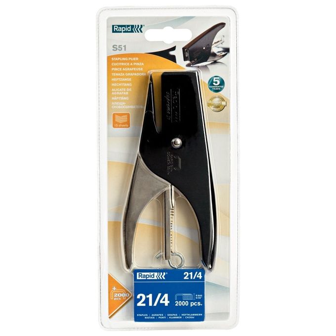 Rapid Cucitrice S51 Articolo per la Scuola Compatibile con vari materiali Per uso domestico e ufficio