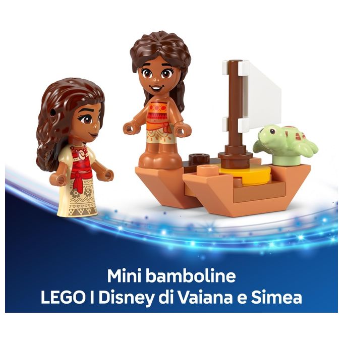 LEGO Set Disney Moana Divertimento sull'Isola di Vaiana 43260 Blocchi Creativi per Bambini e Appassionati di Costruzioni