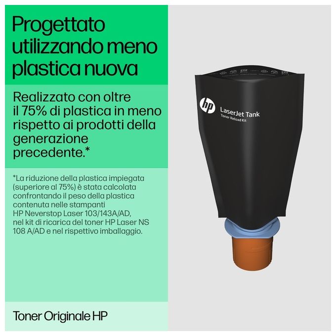 Laser Tank 1604w 381L0A, Stampante Multifunzione con Serbatoio Toner integrato a Ricarica Rapida, Stampa Fronte e Retro Manuale in bianco e nero, 22 ppm, Scansione A4, Wi-Fi, USB, HP Smart, Bianca