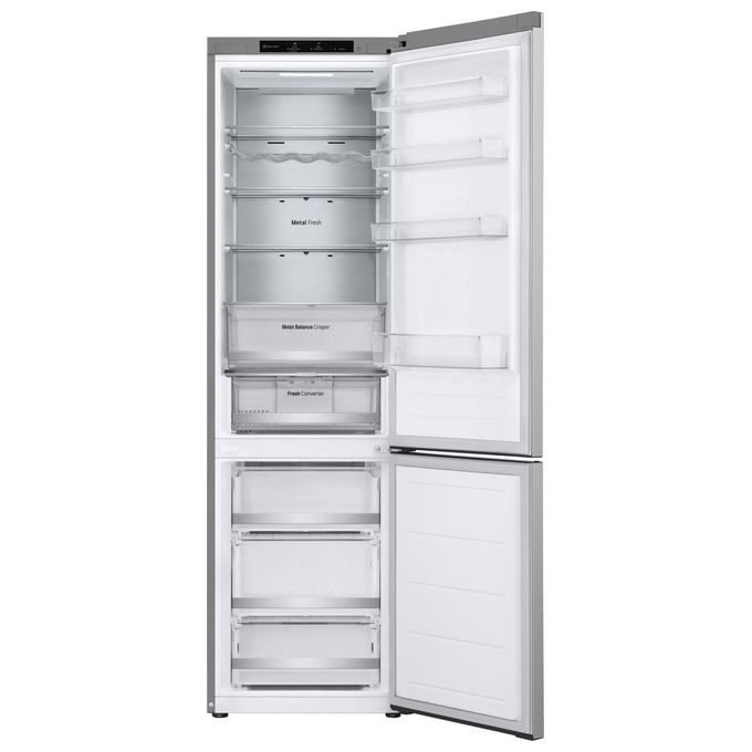 LG GBV5240DPY - Frigorifero Combinato 387 L, Classe D, Total No Frost + Fresh Converter, ( 595 x 2030 x 682), Argento