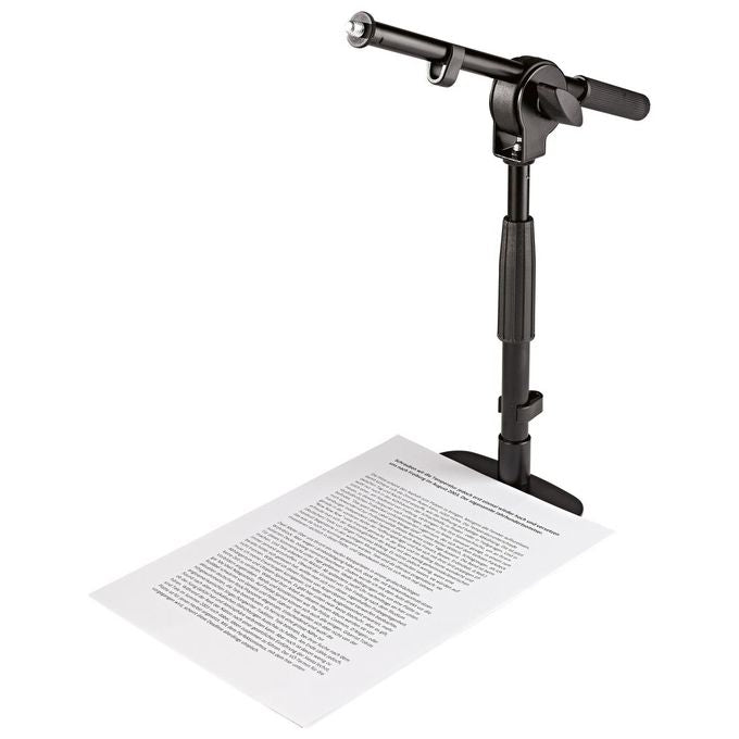 Konig and Meyer 25995 Base di Supporto da Tavolo per Microfono Nero