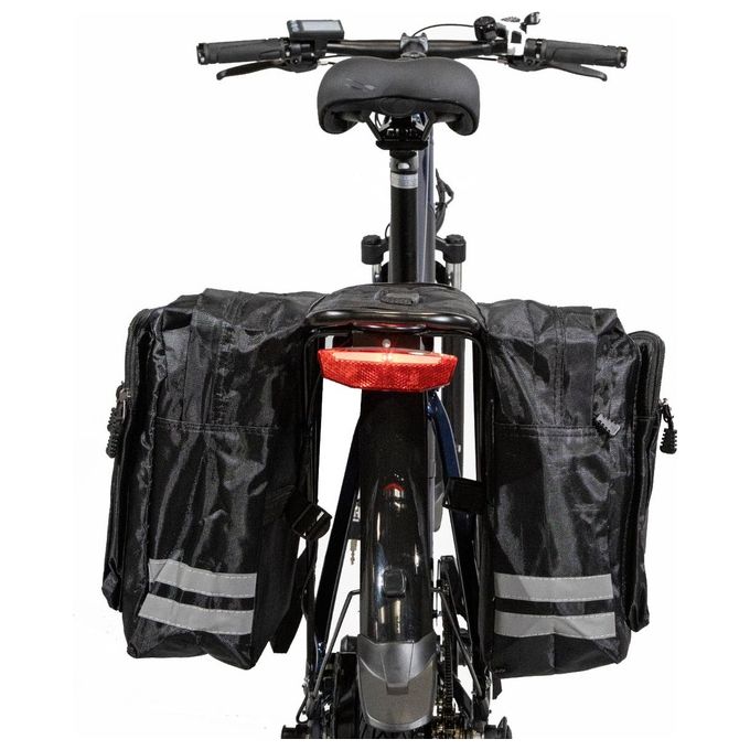 Eletric Moving Green Bb 30 Emg Borse per Bicicletta 30 Litri Nero