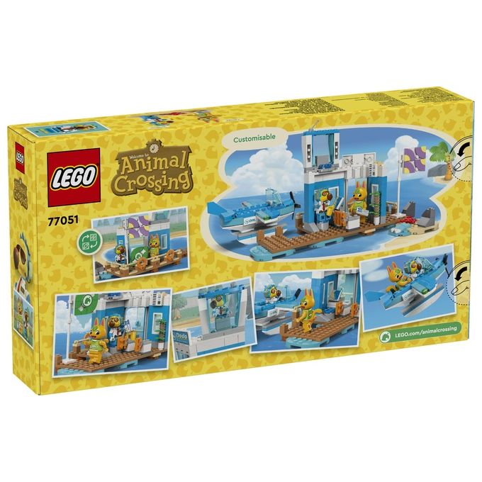 LEGO 77051 Animal Crossing Set da Costruzione con Aeroporto e Idrovolante Giocattolo 292 Pezzi colore Multicolore