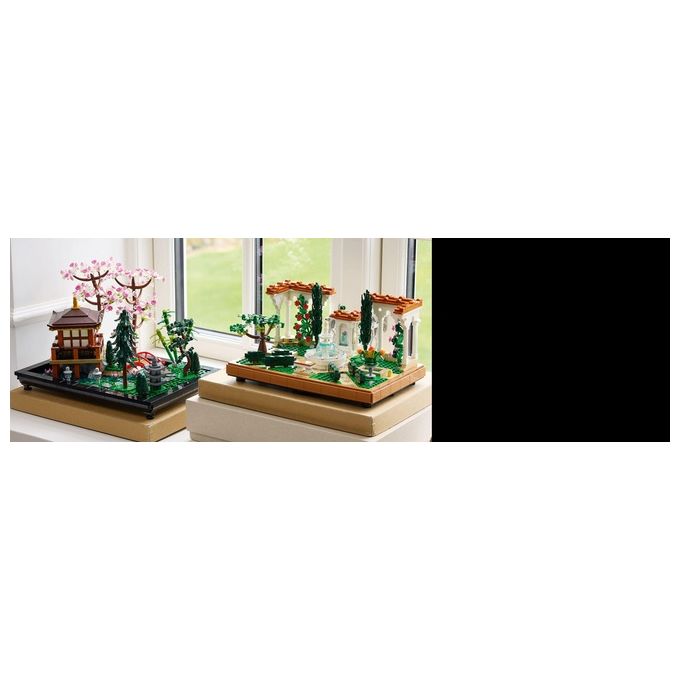 LEGO Icons 10359 - Giardino con Fontana, Set da Costruzione Decorativo 1302 Pezzi, Fontana a 2 Livelli, Pergolati Fioriti, Moduli Personalizzabili, Eta' 18+