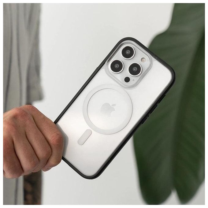Woodcessories Clear Case MagSafe per iPhone 15 Pro Max Bianco