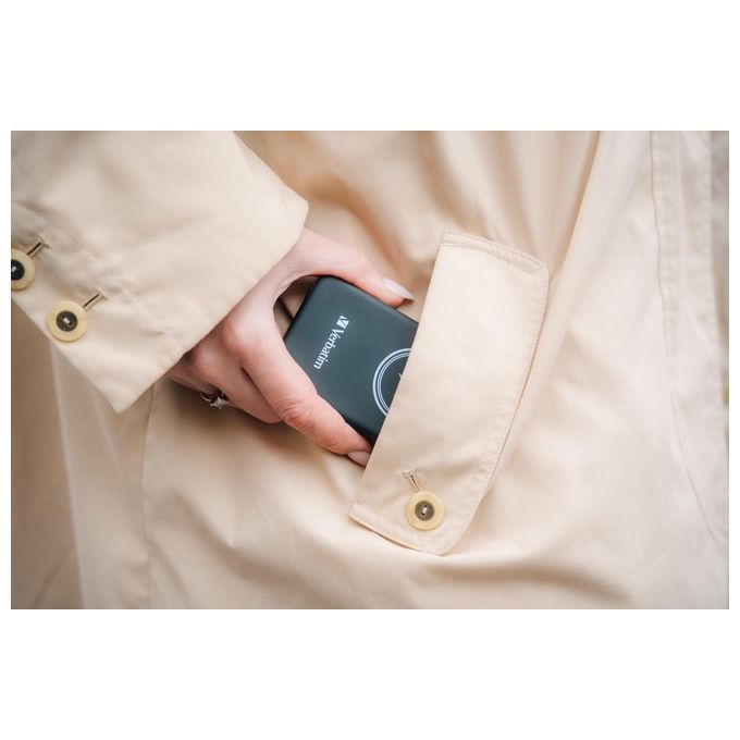 Verbatim Charge 'n' Go Polimeri di Litio 5000 Mah Carica Wireless Nero