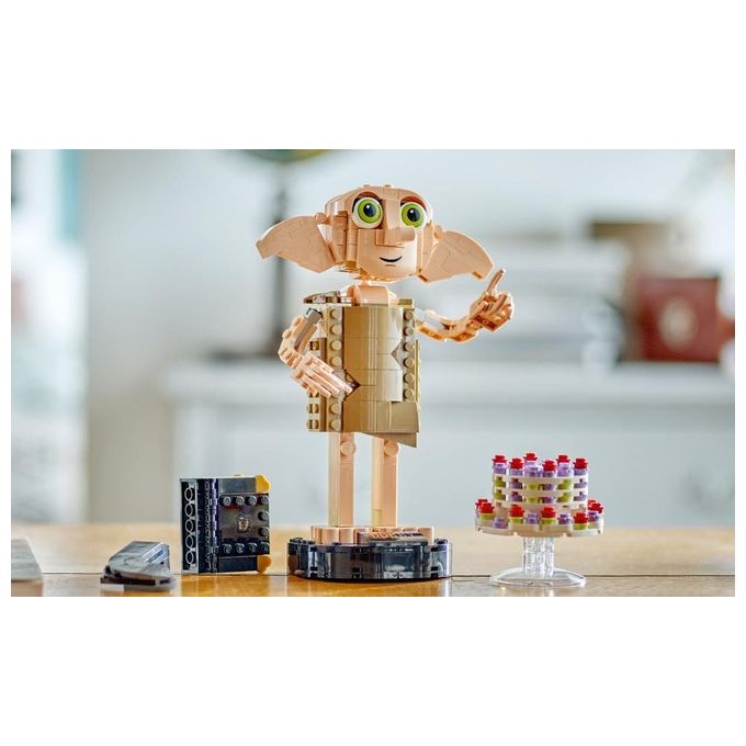 LEGO Harry Potter 76421 Dobby l'Elfo Domestico, Modello Snodabile di Personaggio Iconico, Gioco da Collezione, Regalo 8+ Anni