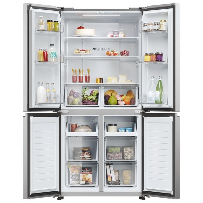 Haier Cube 83 Serie 3 HCR3818ENMM Frigorifero side by side 467 Litri Classe E Acciaio inossidabile