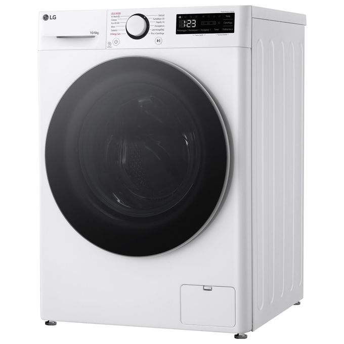 [ComeNuovo] LG AI DD D4R5010TSWS Lavasciuga 10Kg-6Kg Serie R5 Classe Energetica D