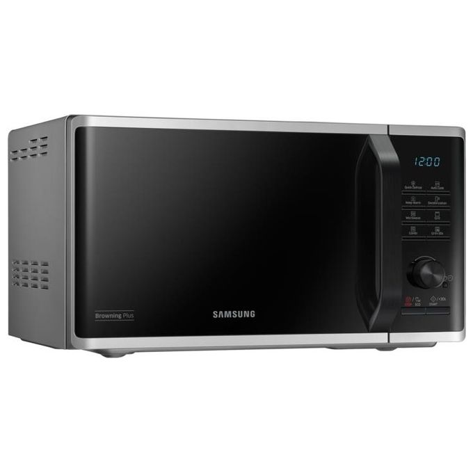 Samsung MG23K3515AS Forno a Microonde con Grill Capacita' 23 Litri Potenza 800 W Auto Cook Quick Defrost Display LED Acciaio Inox