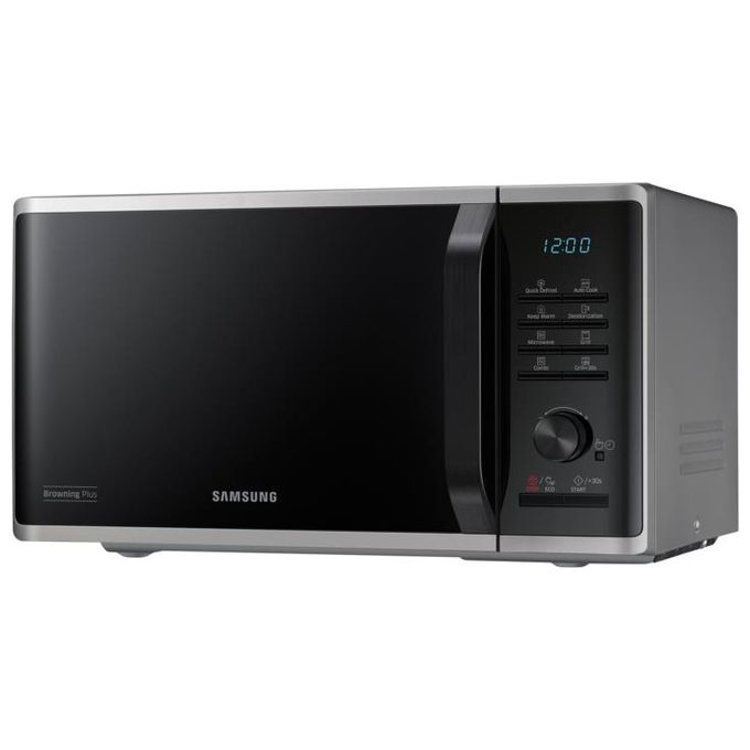 Samsung MG23K3515AS Forno a Microonde con Grill Capacita' 23 Litri Potenza 800 W Auto Cook Quick Defrost Display LED Acciaio Inox