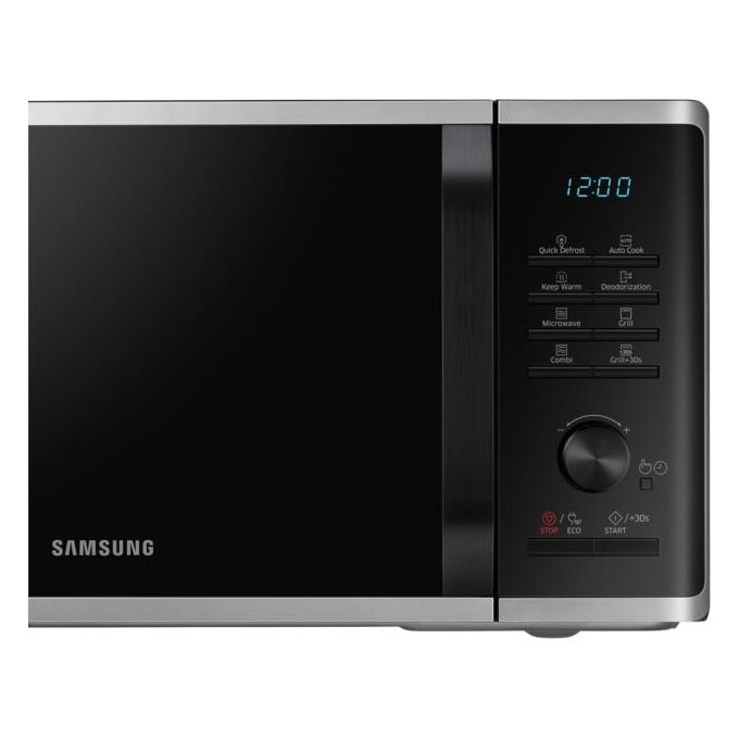 Samsung MG23K3515AS Forno a Microonde con Grill Capacita' 23 Litri Potenza 800 W Auto Cook Quick Defrost Display LED Acciaio Inox