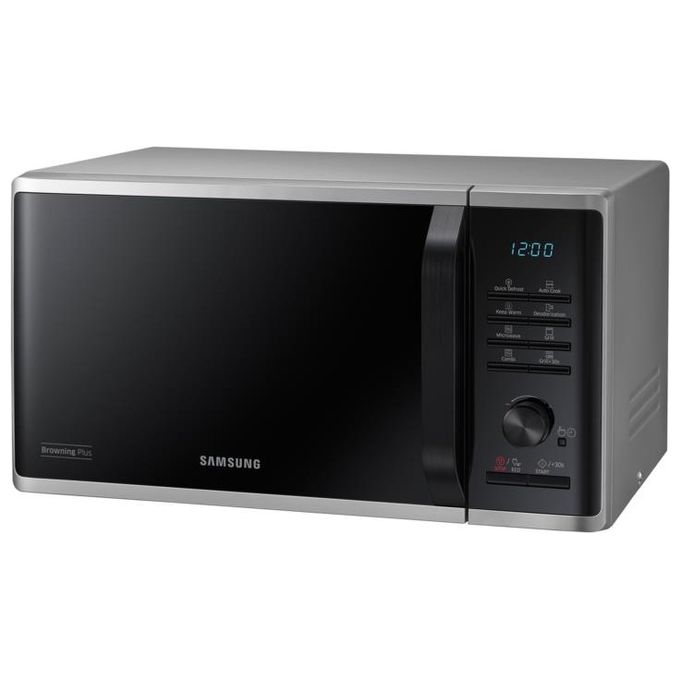 Samsung MG23K3515AS Forno a Microonde con Grill Capacita' 23 Litri Potenza 800 W Auto Cook Quick Defrost Display LED Acciaio Inox