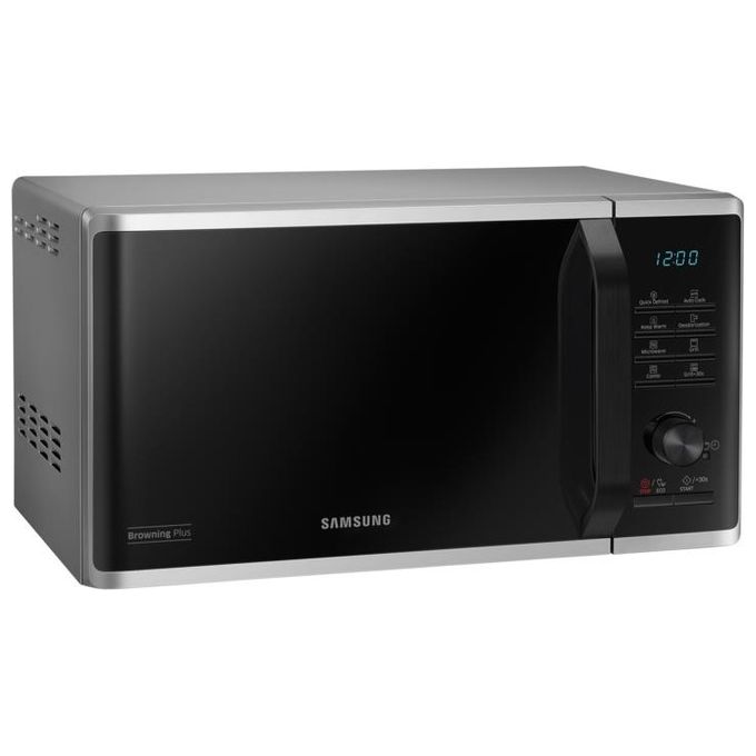 Samsung MG23K3515AS Forno a Microonde con Grill Capacita' 23 Litri Potenza 800 W Auto Cook Quick Defrost Display LED Acciaio Inox