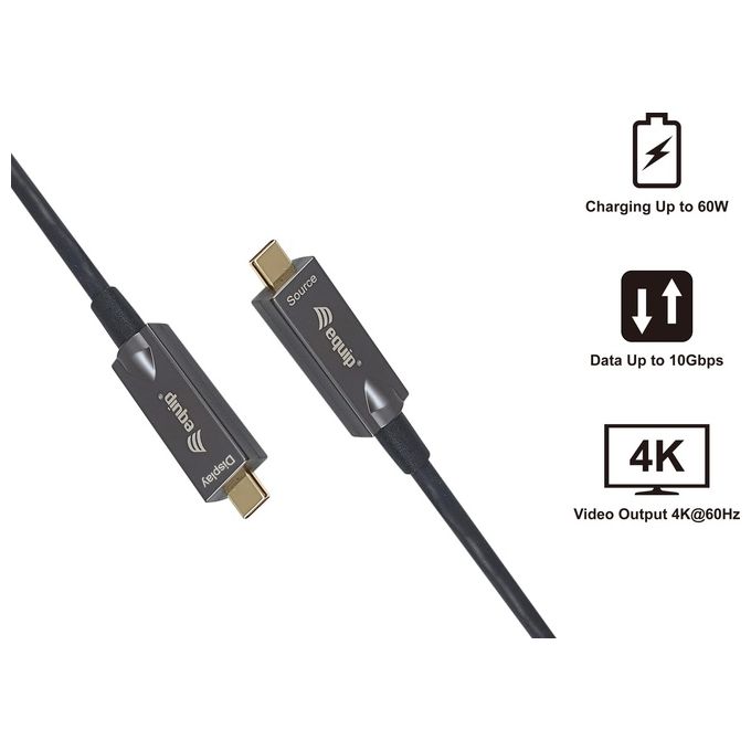 Equip Cavo Usb Usb 3.2 Gen 2 (3.1 Gen 2) 5mt Usb C Nero