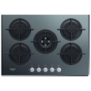 Hotpoint HAGD 72S-MR Linea Estetica Diamond Piano Cottura a Gas 5 Zone Griglie in Ghisa 73cm Specchio