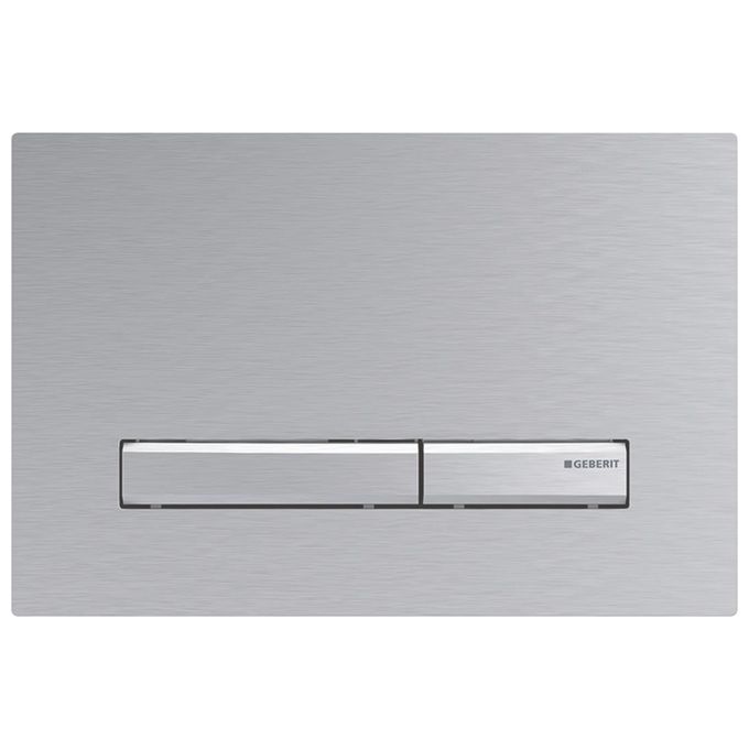 Geberit Sigma50 Placca 2 Pulsanti Cromo-Acciao Spazzolato