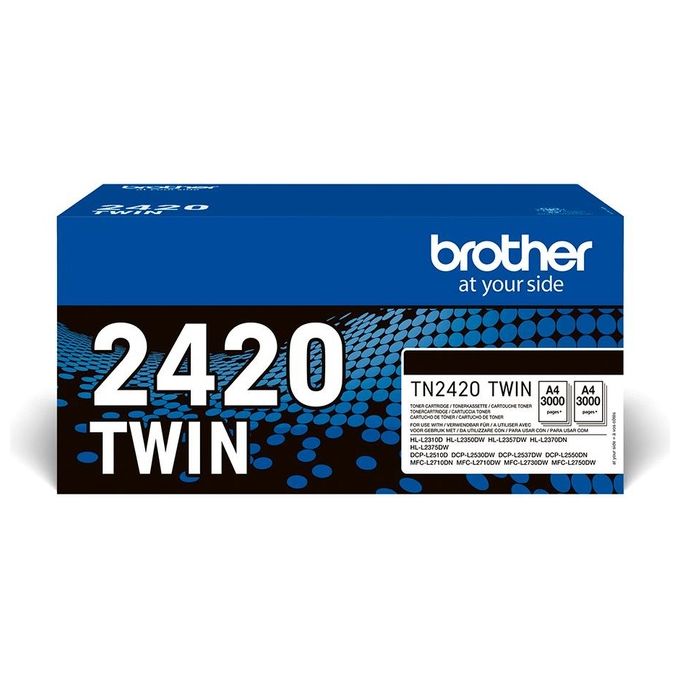 Brother Toner N 3K PK2 Toner 2 Pezzi Originale