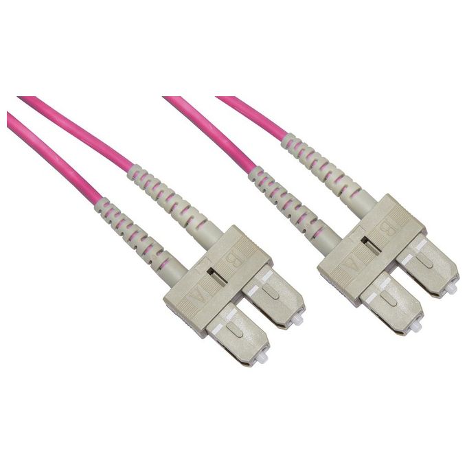 Link Cavo Fibra Ottica SC a SC Multimode Duplex Om4 50-125 05mt Bending Insensitive LSZH
