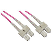 Link Cavo Fibra Ottica SC a SC Multimode Duplex Om4 50-125 10mt Bending Insensitive Lszh