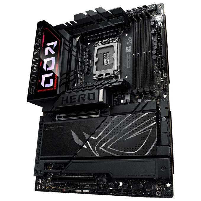 ASUS ROG Maximus Z890 Hero Scheda Madre Intel ATX 22122 Fasi di Alimentazione Slot DDR5 PCIe 5.0 GPD di Nuova Generazione 6 Slot M.2 WiFi 7 AI Overclocking Slot PCIe Q-Release Slim