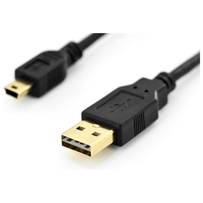 Digitus cavo usb - mini usb con spina ''a'' reversibile mt 1