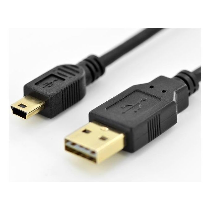 Digitus cavo usb - mini usb con spina ''a'' reversibile mt 1