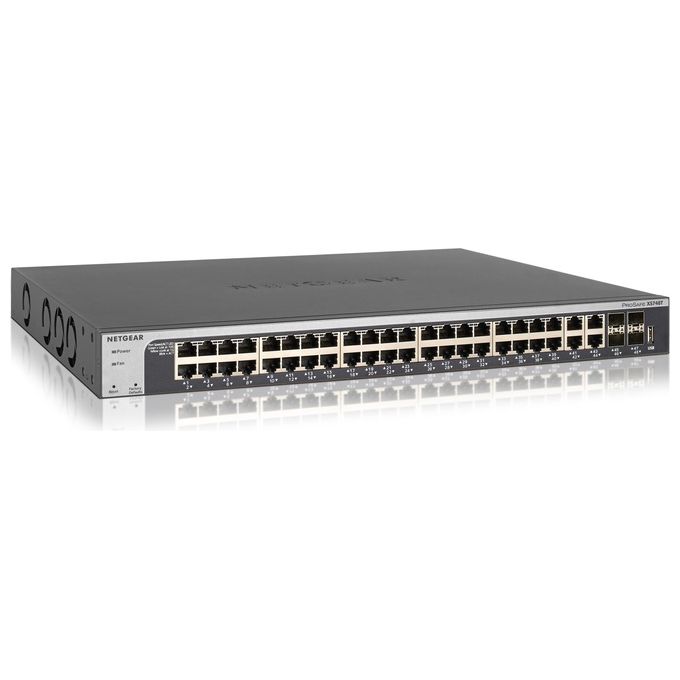 Netgear ProSAFE XS748T Switch L3 Lite intelligente 44 x 10GBase-T + 4 x 10 Gigabit SFP+ desktop, montabile su rack