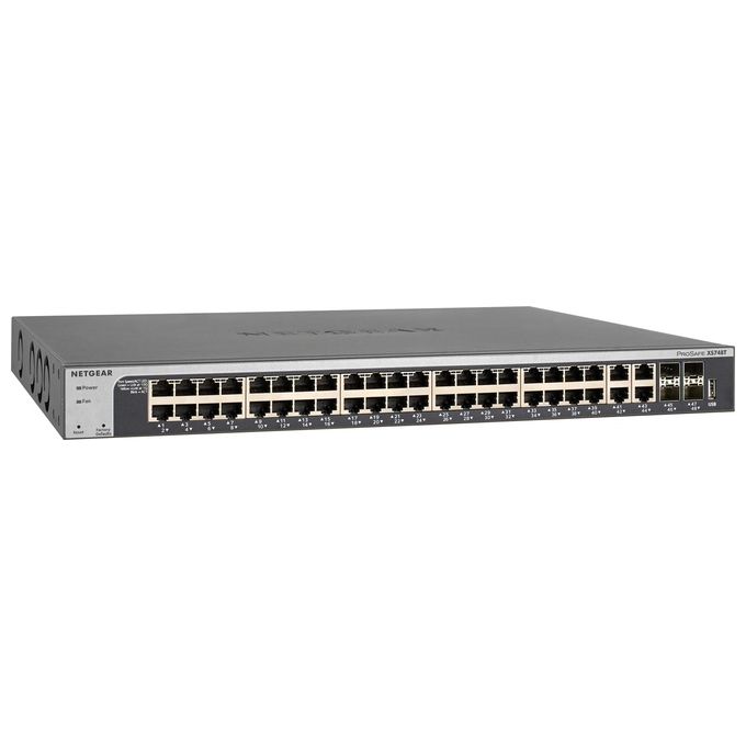 Netgear ProSAFE XS748T Switch L3 Lite intelligente 44 x 10GBase-T + 4 x 10 Gigabit SFP+ desktop, montabile su rack