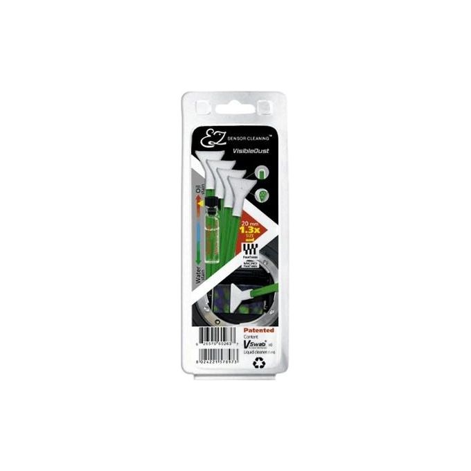 Visible Dust VT 70040 Kit per la Pulizia Panni Umidi-Asciutti e Liquido per la Pulizia dell'apparecchiatura Difficile da Raggiungere