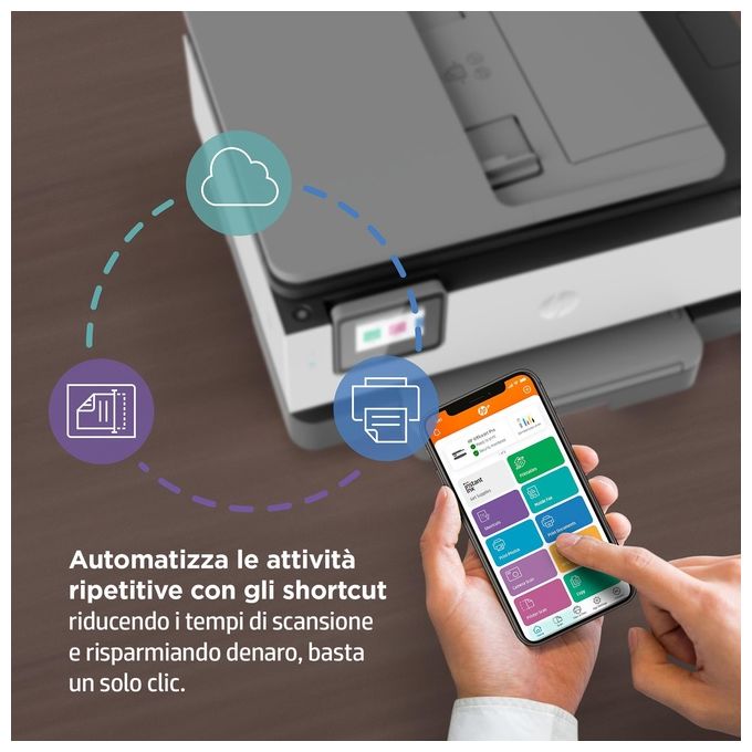 [ComeNuovo] HP Stampante multifunzione OfficeJet Pro 8022e Risoluzione 4800 x 1200 DPI A4 Wi-Fi