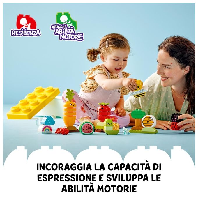 LEGO DUPLO 10984 My First Giardino Biologico, Giochi Educativi Impilabili per Neonati e Bambini da 1,5 anni in su
