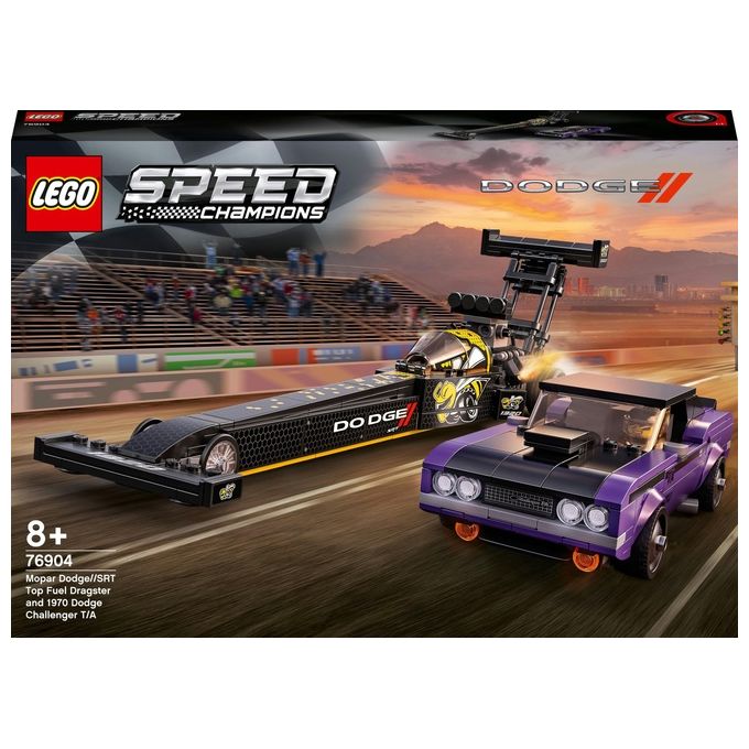 LEGO Speed Champions Mopar Dodge--Srt Top Fuel Dragster E 1970 Dodge Challenger T-A