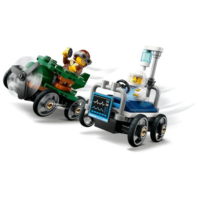 Lego Gioco Veicoli da Corsa Aereo Letto d'Ospedale Modello 60459 City