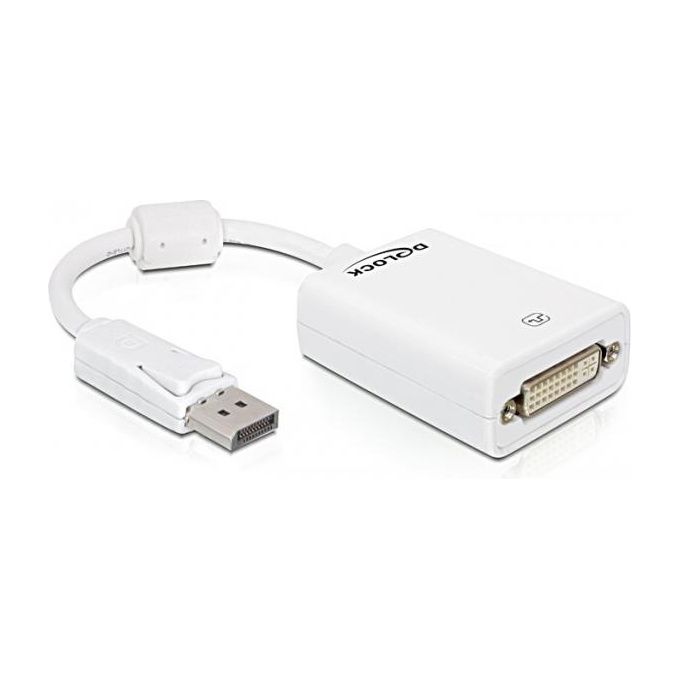 DeLOCK Adattatore DisplayPort DVI-I Bianco