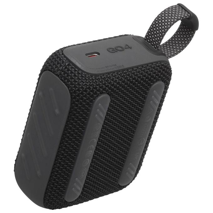 JBL GO 4 Speaker Bluetooth Portatile Altoparlante Wireless con Design Compatto Waterproof e Resistenza alla Polvere IP67 fino a 7 h di Autonomia USB Compatibile con App Portable Nero