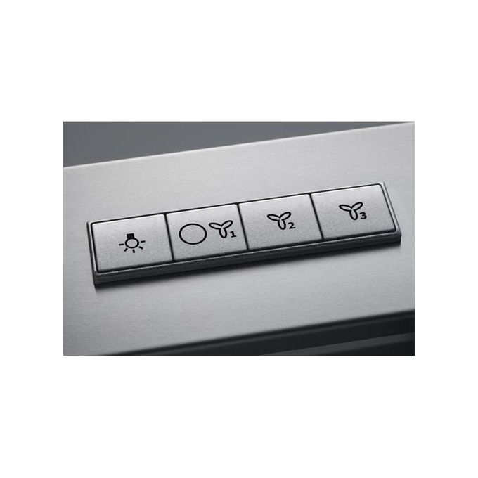 AEG DBB4650M Cappa a Parete Aspirante Classe energetica B 603 m3-h 3 Velocita' Illuminazione LED 60 cm Acciaio Inox