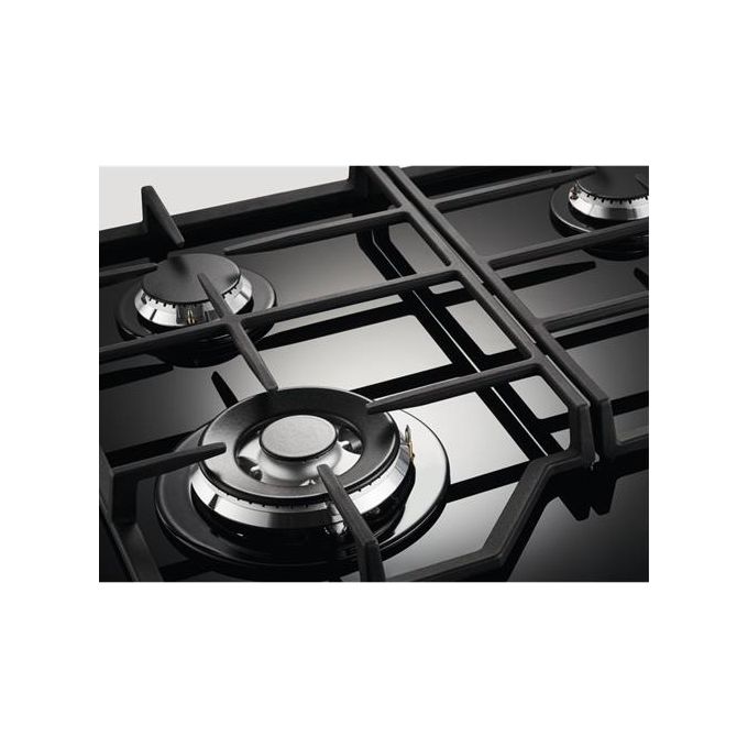 Electrolux KGG6436K Piano Cottura a Gas on Glass 4 Zone Bruciatore Wok multicorona 60 cm Nero
