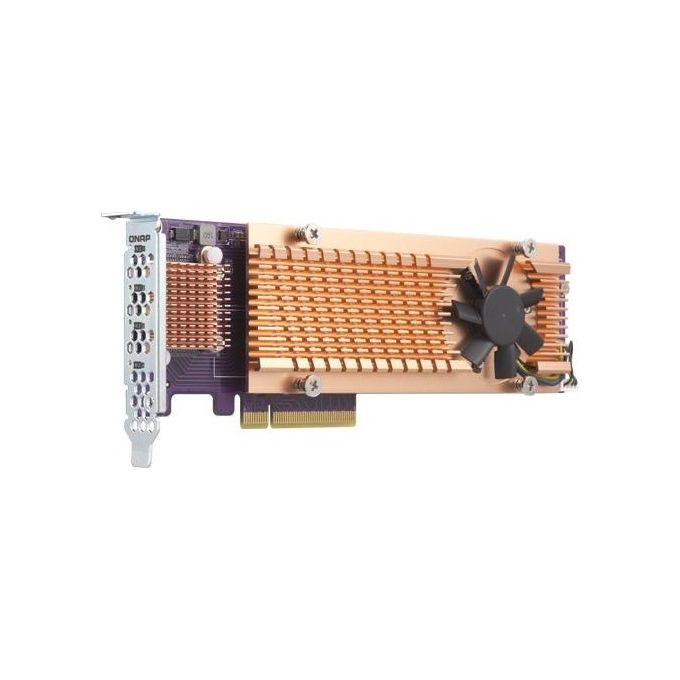 Qnap QM2-4P-384 Storage Controller PCIe 3.0 Profilo Basso PCIe 3.0 x8