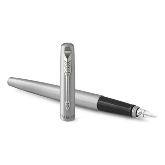Parker Jotter Penna Stilografica on Acciaio Inossidabile con Finiture Cromate Confezione Regalo
