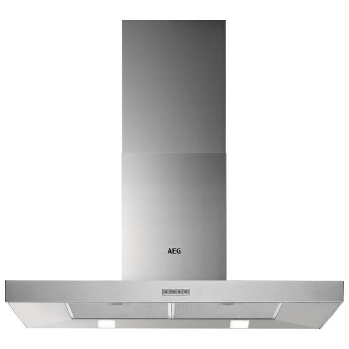 AEG DBB4950M Cappa a Parete Aspirante Classe energetica B 603 m3-h 3 Velocita' Illuminazione LED 90 cm Acciaio Inox